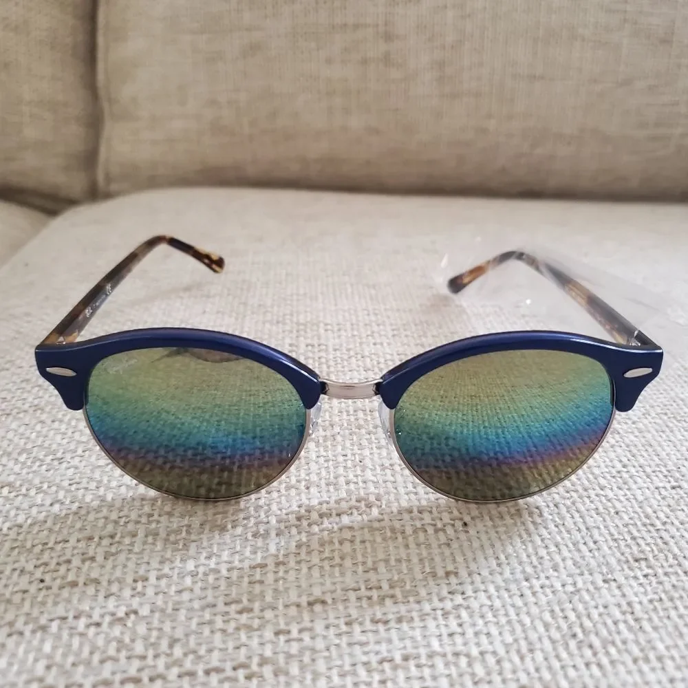 Ray-Ban 51mm Icons Clubround Phantos Sunglasses in Blue
